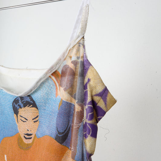 VTG ITALIAN ART PRINT TANK