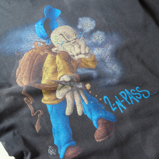 VINTAGE 90s NO BONES, SMOKE BLUNTS, 2-N-PASS TEE
