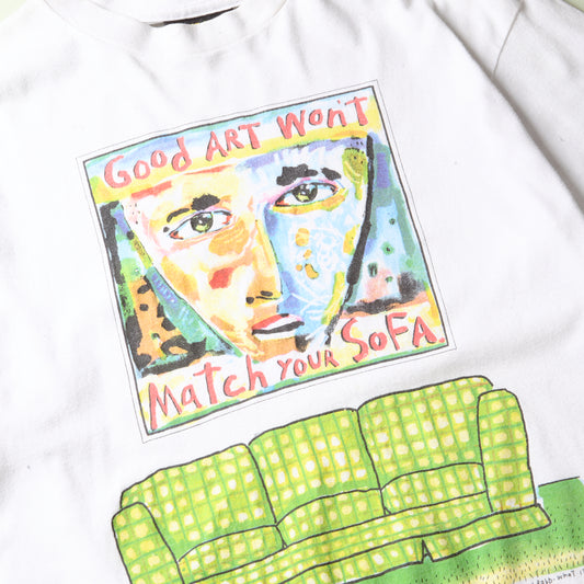 VTG 90s FRED BABB GOOD ART WONT MATCH YOUR SOFA TEE