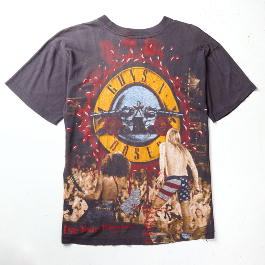 VINTAGE GUNS N' ROSES '92 EURO TOUR AOP TEE