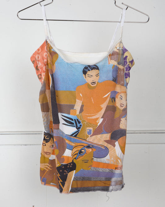 VTG ITALIAN ART PRINT TANK