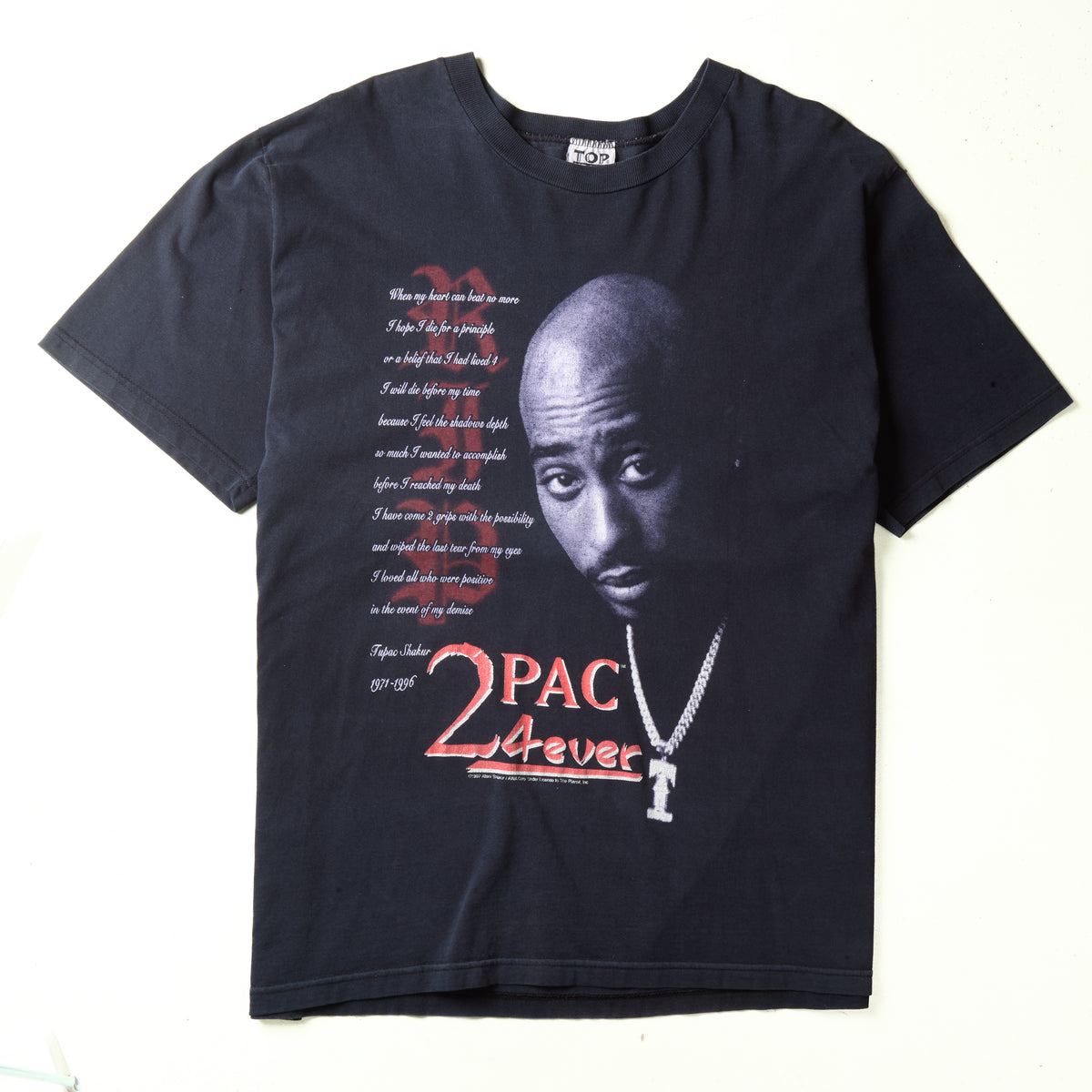 VINTAGE 1997 TUPAC FOREVER TEE MADE IN AUS