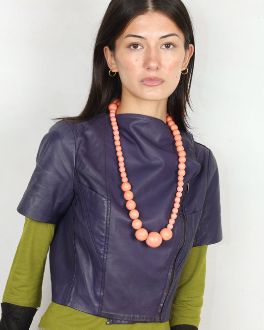 VTG CROPPED LEATHER JACKET