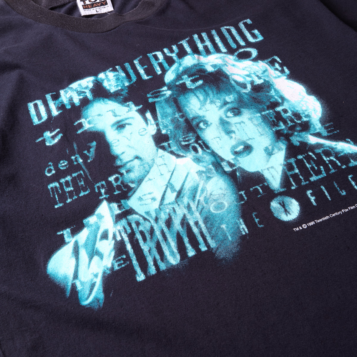 VINTAGE 96 X FILES TEE MADE IN AUS