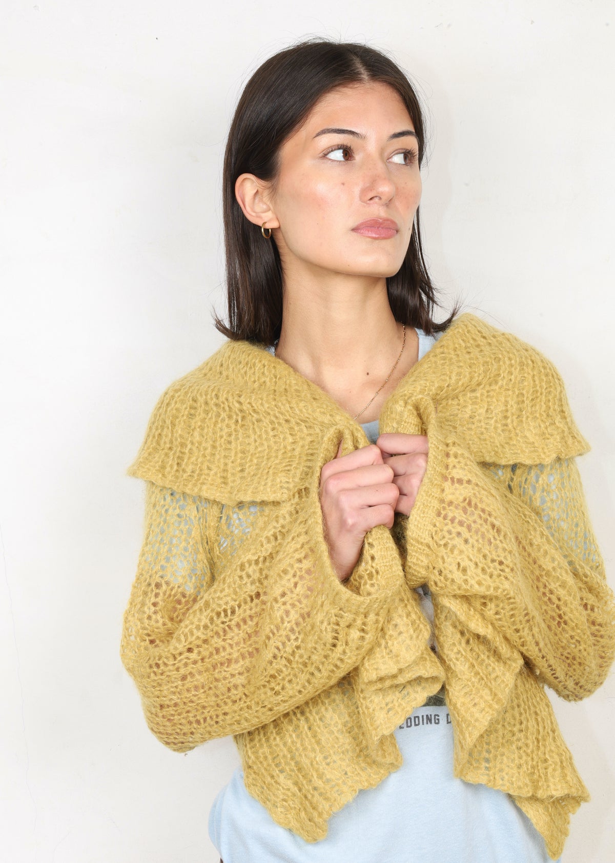 FRILLED CARDIGAN