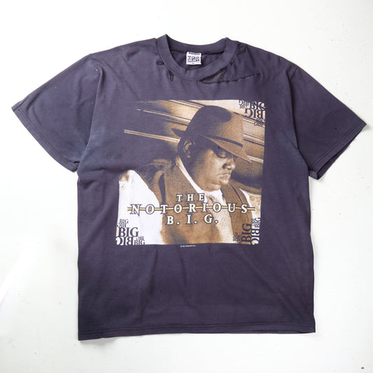 VINTAGE 97 NOTORIOUS BIG DISTRESSED FADER V RARE RIP BIGGIE FUCK DIDDY
