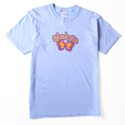 VINTAGE DEADSTOCK 1999 BLINK 182 BABY BLUE BUTTERFLY TEE