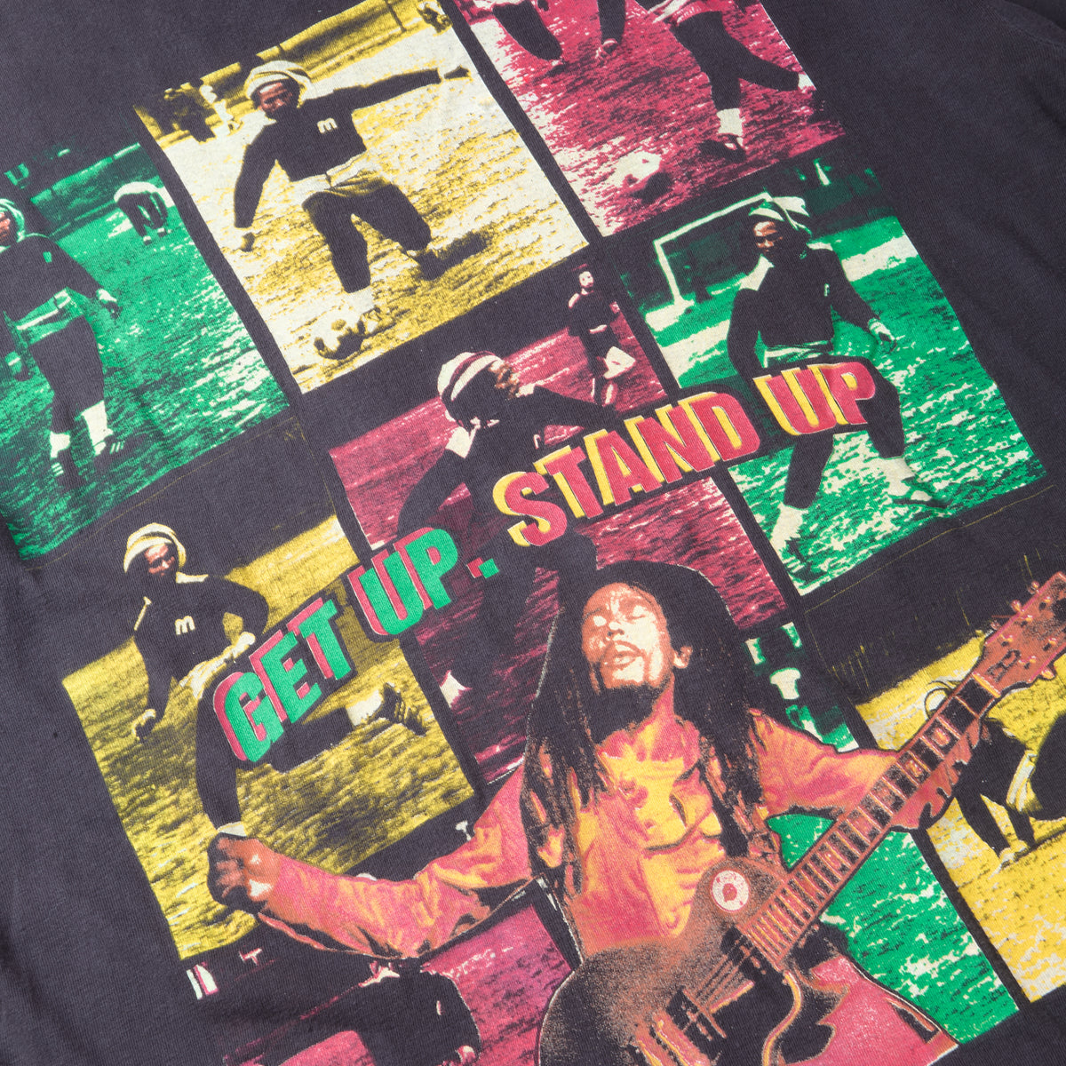 VINTAGE 90s BOB MARLEY TEE GET UP STAND UP