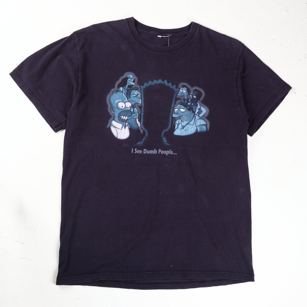 SIMPSONS I SEE DUMB PEOPLE 6th SENSE PARODY TEE
