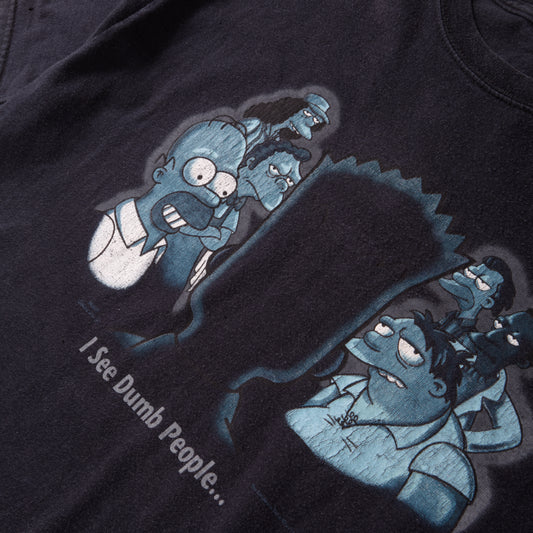SIMPSONS I SEE DUMB PEOPLE 6th SENSE PARODY TEE