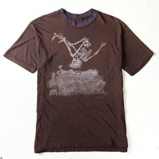 RARE 80s SKELETON PUNK SHOW TEE CARTI DIE LIT COVER TYPE SHII
