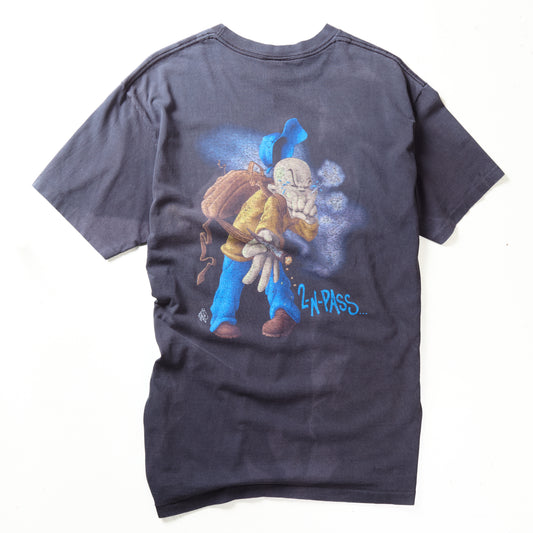 VINTAGE 90s NO BONES, SMOKE BLUNTS, 2-N-PASS TEE